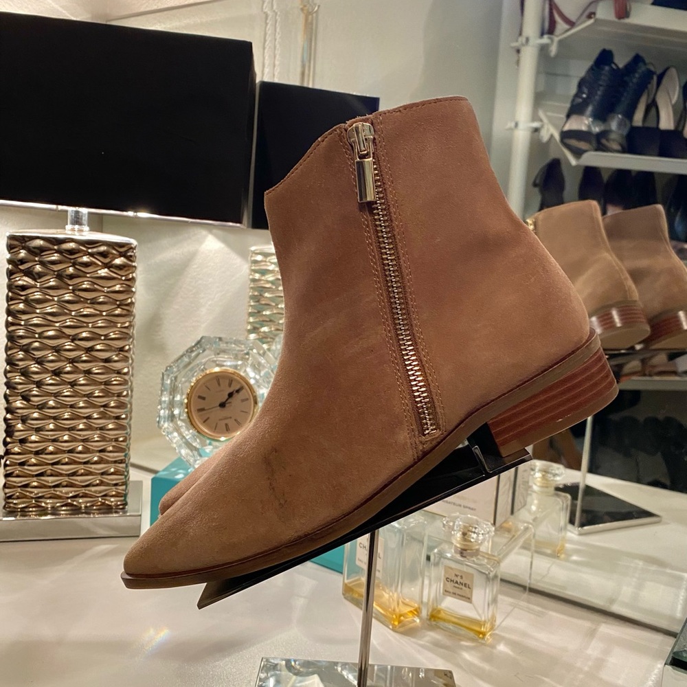 Sole Society suede leather ankle boots.
